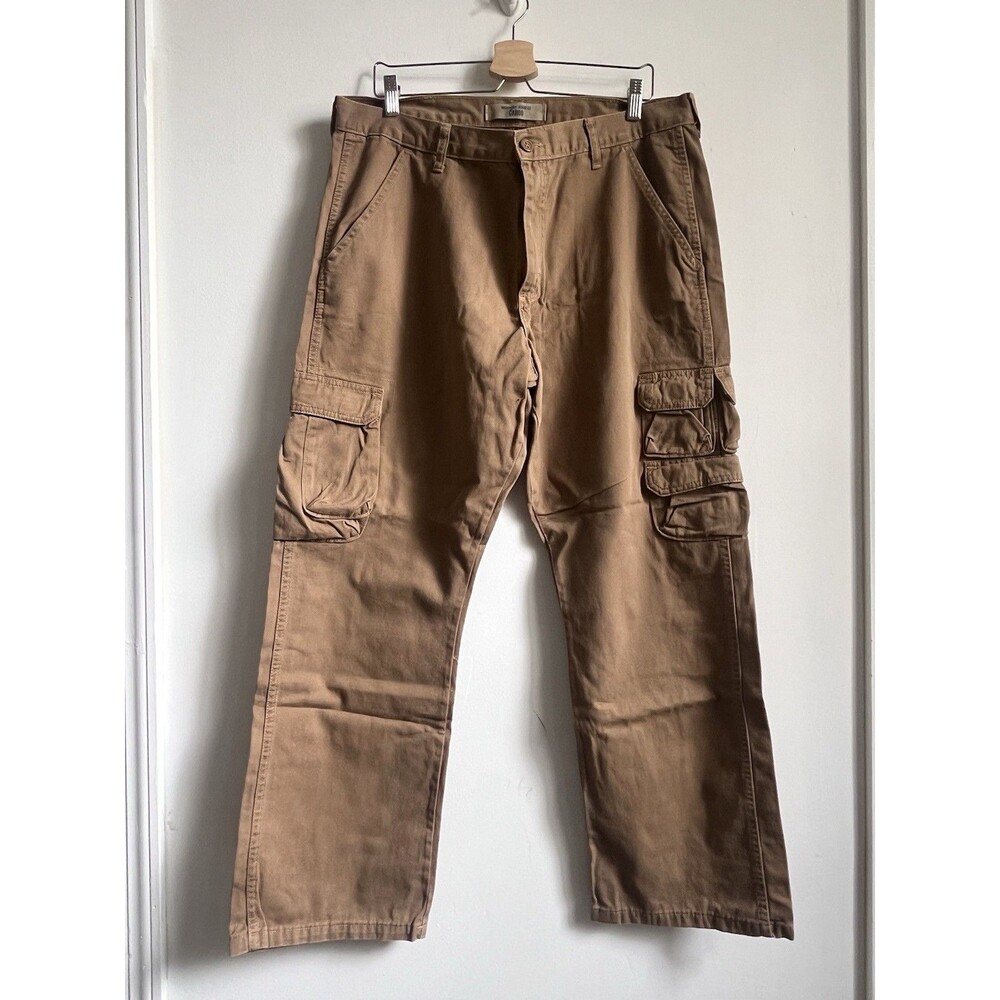 Wrangler Cargo Khaki Pants Brown Men’s Size 36x30